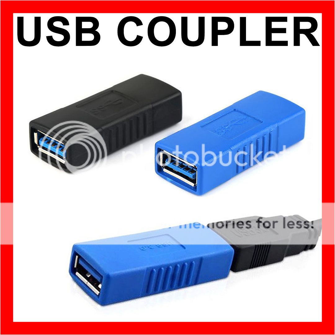 USB 3.0 A Female To Female Coupler Adapter Joiner Converter Cable